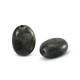 Natursteinperle Labradorit Oval 8x6mm Dark anthracite